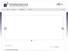 Tablet Screenshot of pannoneum.at